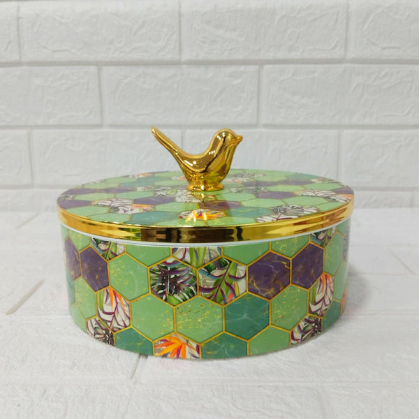 Di0160 Rishabh Coral Plus Multipurpose Set with Golden Bird Handle