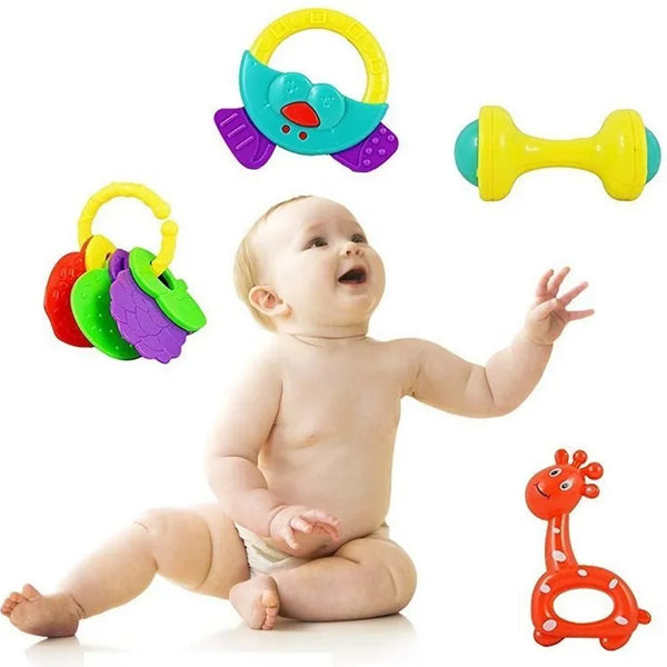 AM0110 Colourfull Non Toxic Baby Bell Toys Set