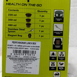 Di0386 Pexpo Magnum Lunch Box Set – Premium Insulated Tiffin with Leak-Proof Containers & Carry Bag
