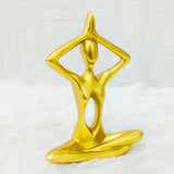 AM6235 Golden Minimalist Yoga Meditation Statue (No.3)