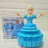 AM6041 Girl Dancing Princess Music Toy Rotating Dancing Princess Doll Battery Operated Toy with Lights & Sound