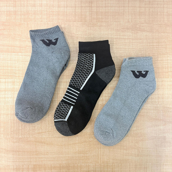 3058 Premium Ankle Athletic Sneaker Length Socks - Pack of 3 Pair