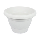 AM5616 Alpha Delux Premium Plastic Planter Round Pot (12 Inch)  - Plant Pot Set for Home Garden and Nursery