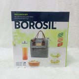 AM6173 Borosil Pro Round Glass Lunch Box Set