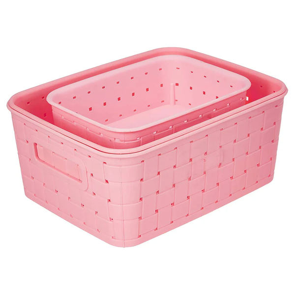 0062 Smart Baskets for Storage(Set of 3) Sky Blue