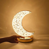 AM5942 Crystal Moon LED Table Lamp with USB Cable - Sensor 3 Color Modes