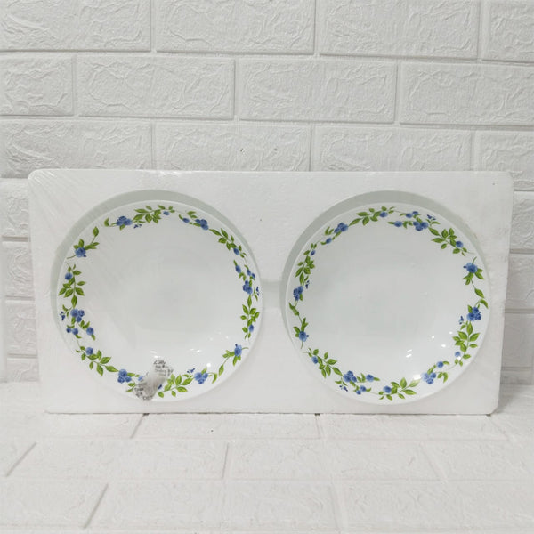 Di0241 Cello Opalware Royale Soupy Noodle Set - 2 Piece Dinnerware with 'Moon Rose' Design