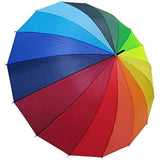AM5792 Colorful Rainbow Umbrella (Jumbo) For Sun and Rain Protection