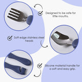 10523 Supermom Foodie Stainless Steel Spoon & Fork (2 Pc Set)