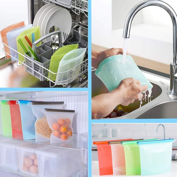 1080 1000 ml Silicone Food Storage Bag