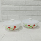 Di0205 Cello Opalware Medium Mixing Bowl with Lid Set of 2 Pcs - 1000ml Each