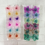 AM6397 Mix Translucent Floral Hair Claw Clip - Big (1pc)