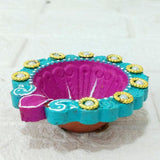 Di0383 Decorative Diwali Big Diyas Set of 2 – Multidesign Handcrafted