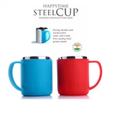3984 OREO Stainless Steel Double Wall Stylish Coffee Mug with Lid
