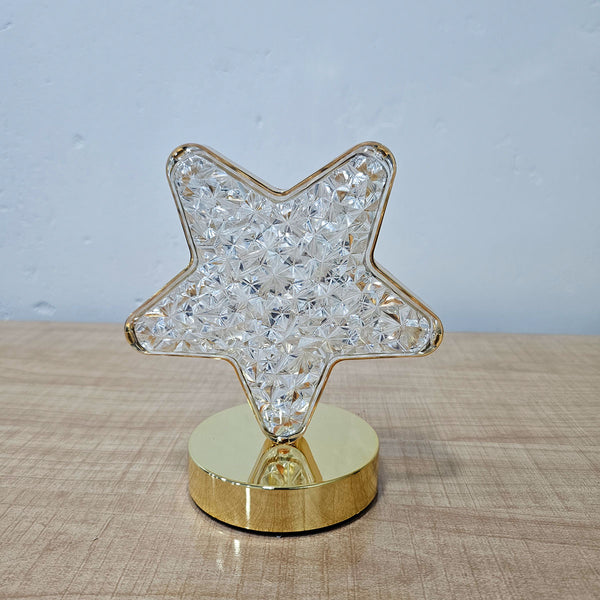 AM5941 Crystal Star LED Table Lamp with USB Cable - Sensor 3 Color Modes