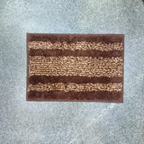 AM5849 Lining Print Microfiber Home Decor Door & Bathmats (RG, 13x19 inch) Multicolour