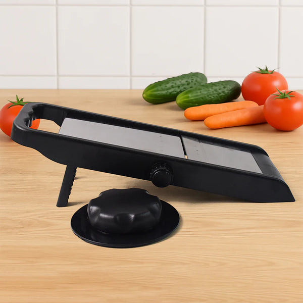 8120 Supermom Adjustable Plastic Slicer, 1-Piece, Black / Silver