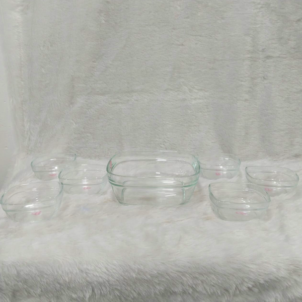 Di0369 Cello Glassware Nadir Pudding Set – 7 Pcs