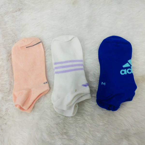 Di0359 Mixdesign Stylish Ankle Socks (Pack of 3 Pairs ) - Casual & Sports Wear