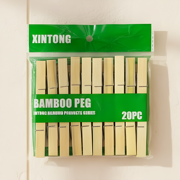 AM6349 Multipurpose Wooden Heavy Clip - 6.1x1.1cm (20 Pc) for Clothespin