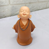 AM5364 Little Monk Sculpture Hand-carved Buddha Standing statue -Pack of 1 pcs ( Multidesign)