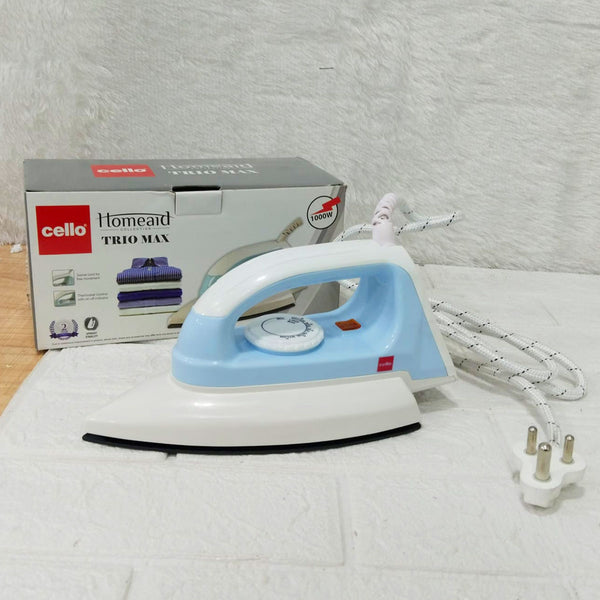 Di0387 Cello Dry Iron Trio Max 1000 W – Lightweight & Efficient Ironing