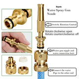 7588 High Pressure Brass Hose Nozzle Adjustable Water Spray Gun