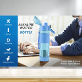 6480 Alkaline Water Bottle, with Food Grade Plastic, Stylish and Portable (Particulates not included)
