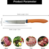 3492 Premium Stainless Steel Knife, Vegetable & Fruit Knife with Cover