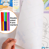 AM6313 Little Astronaut's Art Doodle Coloring Book for Kids - 25x23cm