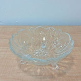 AM5981 Deli Crystal Flower Design Glass Fruit Bowl