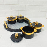 Di0166 Rishabh Super Rover Multipurpose Container Set of 4 with Tray – Stylish & Trendy Airtight Storage Jars