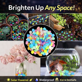 TM0185 Luminous Decorative Garden Pebbles - Radium Glow Stones for Walkways & Fish Tanks