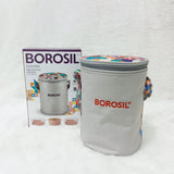 AM6188 Borosil Kube Pink Glass Lunch Box, Round x 3 (Tall), Set of 3, 400ml