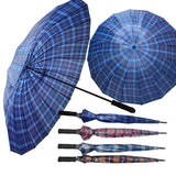 AM5791 Single Fold Manual Open Waterproof Checks Umbrella (Multicolour)