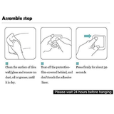 AM6361 Multipurpose Rectangular Steel Adhesive Hooks (Pack of 6)