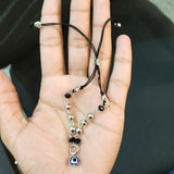 AM5878 Black Thread Evil Eye Anklet for Women & Girls - Pack of 1