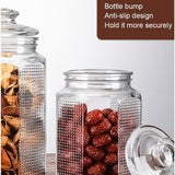 AM5676 CELLO Bloom Storage Glass Jar (800ml) for Cookie Jar, with Air Tight for Kitchen Dried Masala (Pack 1)