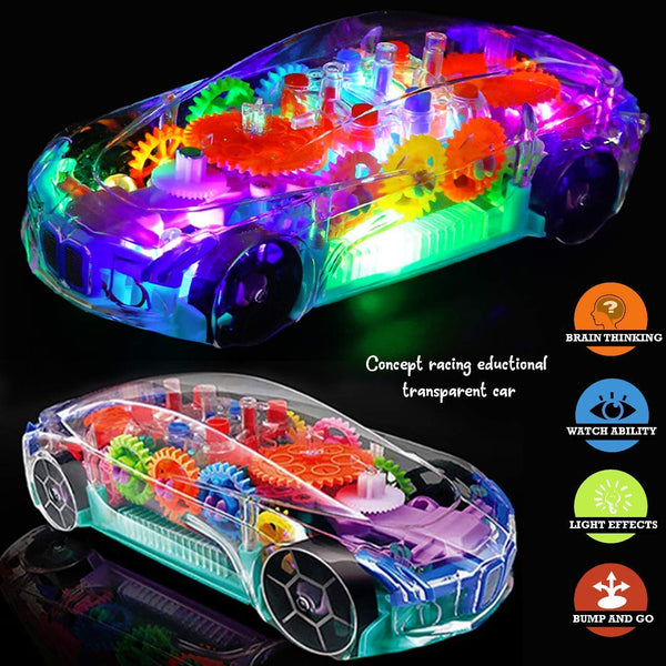 AM0122 3D 360 Degree Rotation Concept Racing Car Toy for Kids