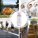 AM6662 Motivational Water Bottle with Time Marker & Straw - 2000ml