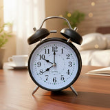 TM0021 Classic Twin Bell Analog Alarm Clock with Loud Ringing and Backlight