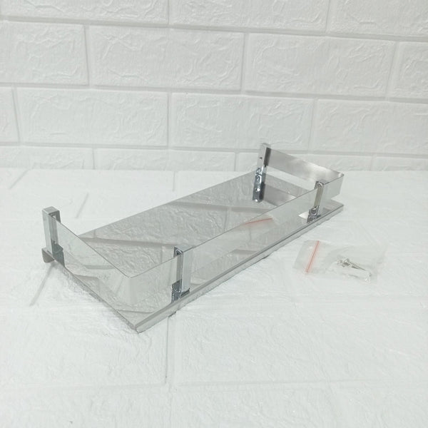 AM6058 Stainless Steel Bathroom Shelf (12x5 Inch) - Wall-Mounted Bath Accessories Holder