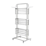 AM5610 BUYER Stainless Steel 3 Layer with 2 Hanger Foldable Cloth Stand / Drying Rack