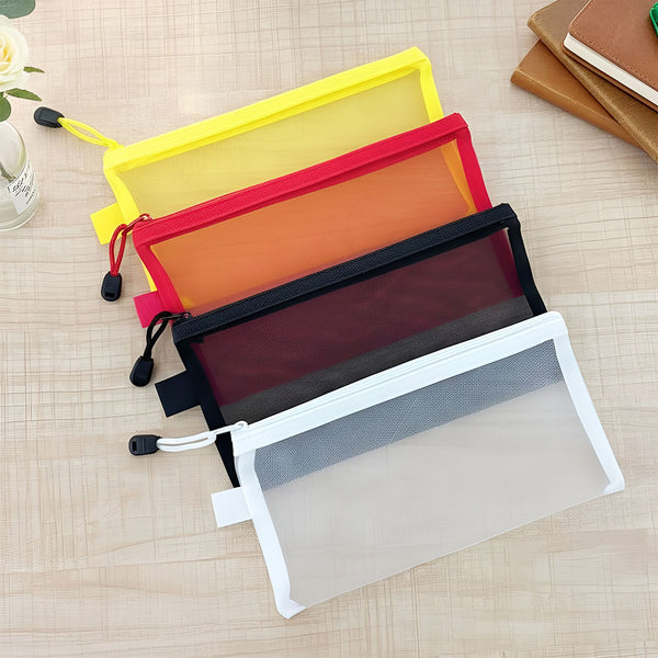 AM6462 A6 Size Cheque book Net Plain Pounch - 1pc