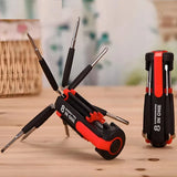 Multifunctional 8-in-1 Screwdrivers Tool with Worklight and Flashlight