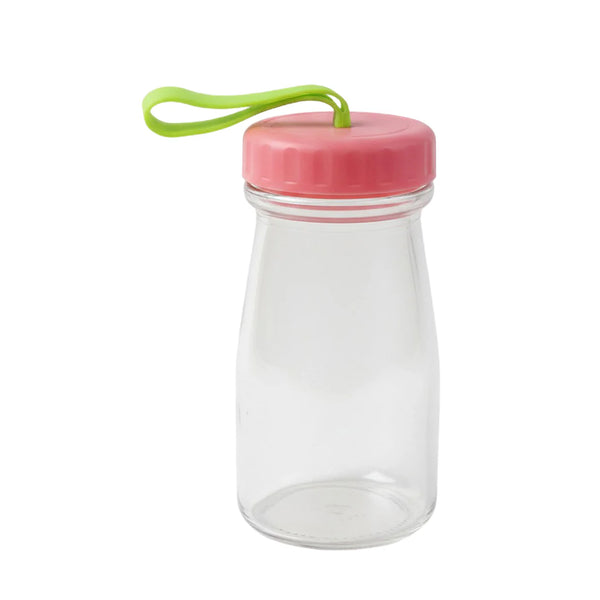 9866 Premium Glass Bottle with Leak-Proof Lid 300 ML