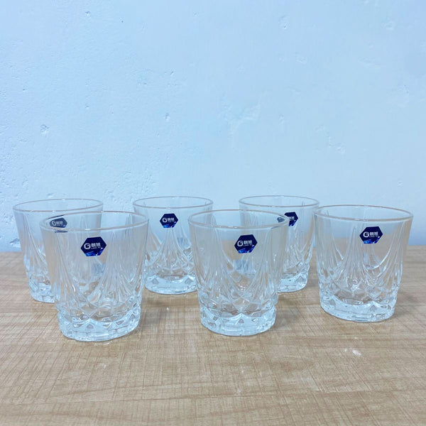 AM5960 Elegant Crystal Whiskey Scotch Glass Set (310ml) – Pack of 6