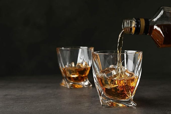 AM3746 Twist Whiskey Glasses Set of 6 Pcs 150ml