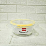 Di0003 Cello Fit & Fresh Clip-O Round Glass Storage Container - 650ml