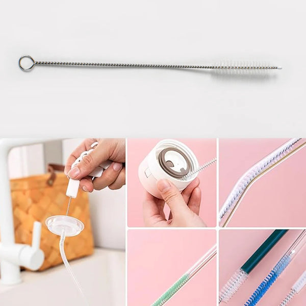 15107 Stainless Steel Straw Cleaning Brush Drinking Pipe (20 Cm / 1 Pc)